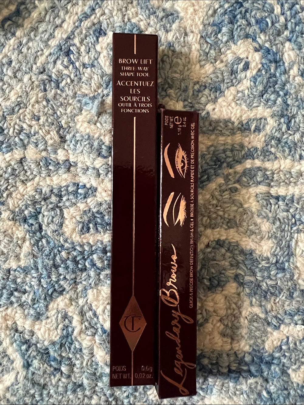 Charlotte Tilbury Legendary Brows Brow Lift Tool - Deep Brown with Gold Accents